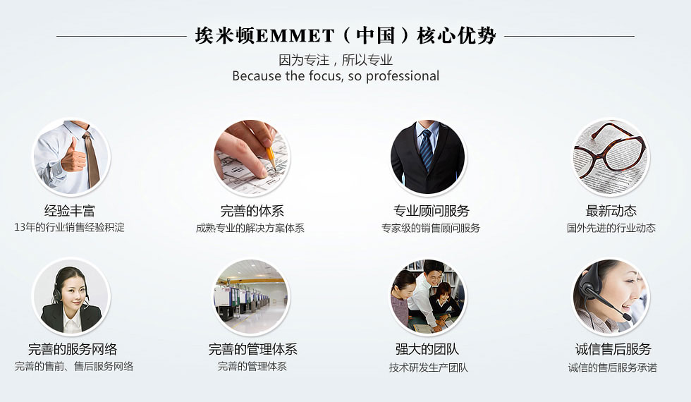埃米頓EMMET（中國(guó)）核心優(yōu)勢(shì) 因?yàn)閷Ｗ?所以專業(yè)